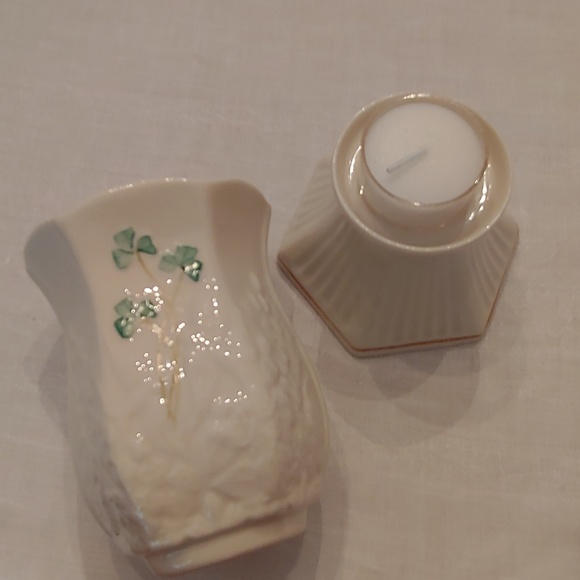 Belleek Candle Holder - Picture 7 of 8